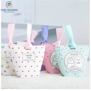 Boîte à bonbons en papier Style T personnalisé, coffret à bonbons dragées pour mariage, fournitures de fête, bonbonnière pour fête d'anniversaire, 10 pièces - Product Image 1