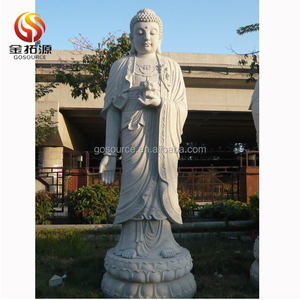 Estatua de Buda de piedra de jardín, templo tallado a mano profesional, venta - Product Image 2