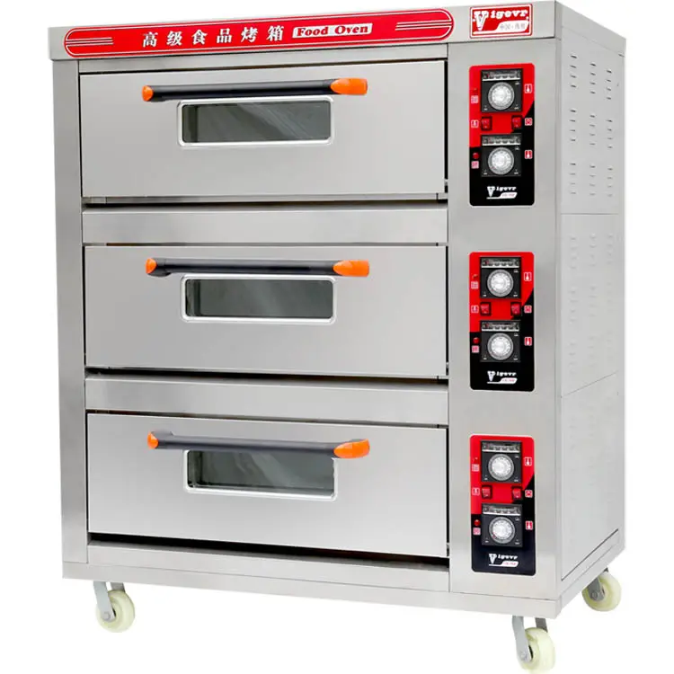 Оборудование для выпечки Vigevr, промышленная хлебобулочная электрическая печь с 3 уровнями, цена