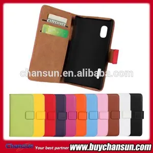 china fornecedor pu leather flip case for lg optimus l5