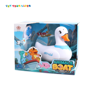 Ept phim hoạt hình trẻ em từ xa RC Tàu điều khiển vô tuyến đồ chơi động vật ngỗng hình dạng thuyền - Product Image 6