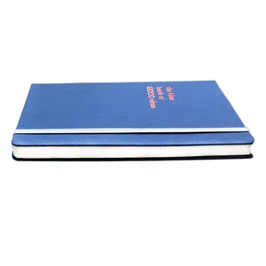 Bán buôn tùy chỉnh A5 bìa cứng màu xanh linen/vải/vải bọc Tạp Chí cuốn sách in Trống máy tính xách tay - Product Image 5