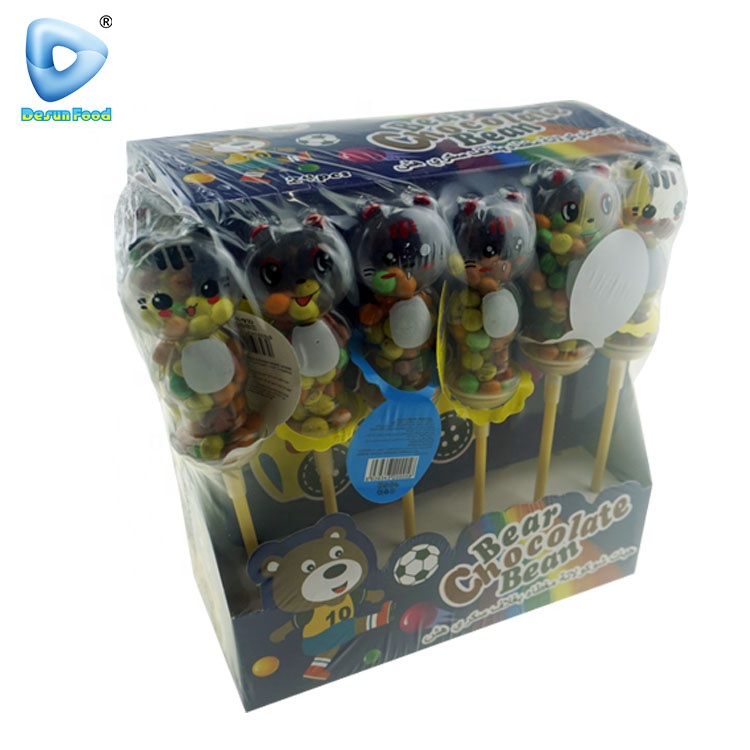 Wholesale Animal shape colored mini chocolate bean