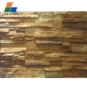 OEM&ODM Services External crude tiles stacked culture stone veneer wall cladding facade design Artificial schist stone