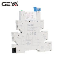 GEYA FY-41F-2 Kênh Duy Nhất Relay Module 12V Hoặc 24V AC DC Relay Board Slim Dinrail Relay