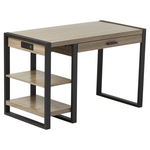 Escritorio de madera moderno para ordenador mesa de estudio adecuada para <span class=keywords><strong>estudiar</strong></span> y trabajar en el dormitorio o sala de estar DX-BC11 - Product Image 5