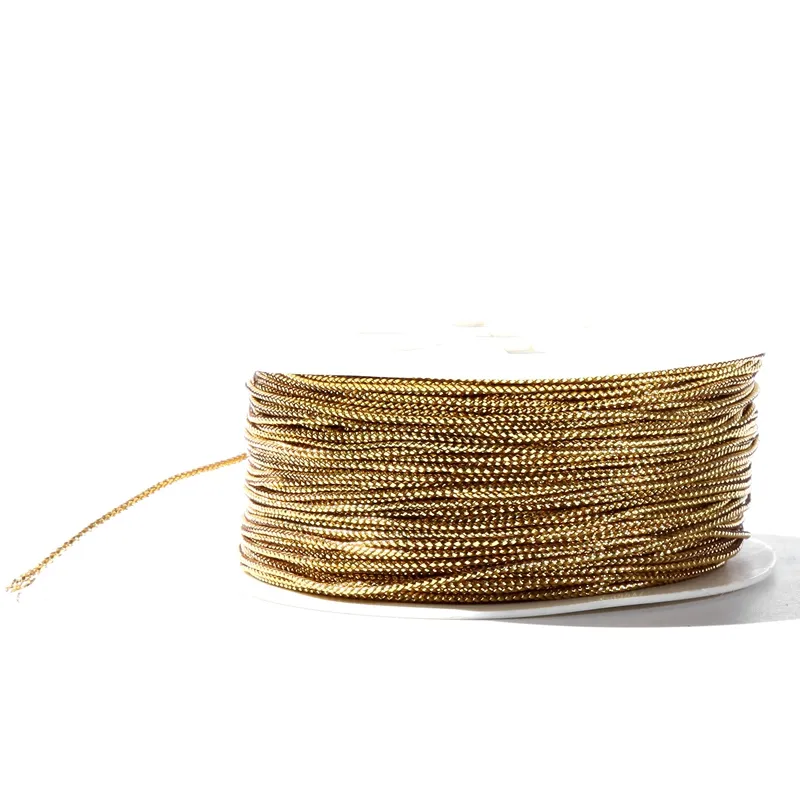 gold metallic braided cord