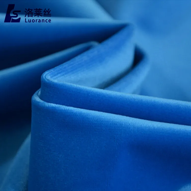 Geniş genişlik 280-300cm % 100% polyester kadife perde kumaşı