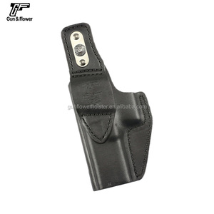 Geweerbloem 100% Echte Koeienhuid Volnerf Leer Verborgen Draagtas Buiten Tailleband Gun <span class=keywords><strong>Holster</strong></span> - Product Image 5