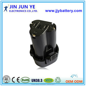 Литивый аккумулятор - заменитель для Макита Li-ion 10.8В 2.0 Ампер чёрный - Product Image 1