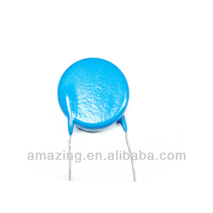 30KV 1000PF Tension's blue color ceramics capacitors with 2 leads Silver - Product Image 4