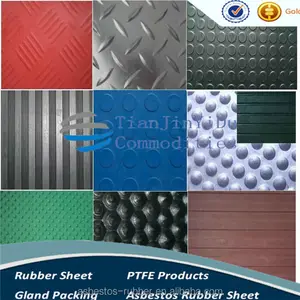 Industrial rubber sheet corrugated fine wide composite ribbed flooring mats