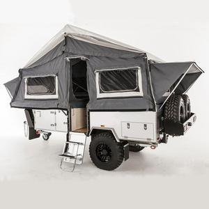 2017 de calidad superior piso duro adelante plegable remolque camper con carpas inflables, ventanas y puertas para la venta - Product Image 4