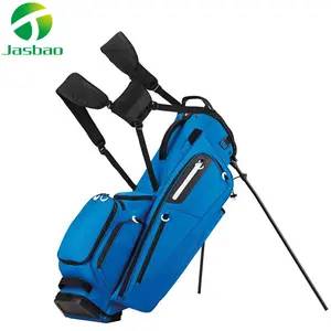 Manufacturer price Supper Light Custom LOGO Blue Adult Nylon Golf Stand Bags