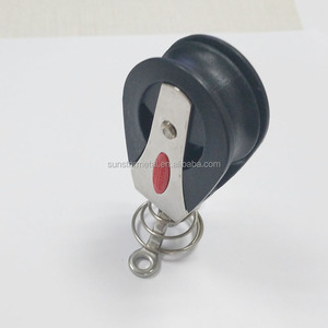 <span class=keywords><strong>Marine</strong></span> thép không gỉ 316 ABS cố định mắt ròng rọc khối với nylon bánh xe - Product Image 1