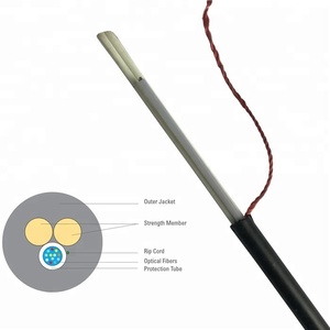 GYXY Uni-Loose Tube None-Armor <strong>Cable</strong> FTTH duct or aerial <strong>optical</strong> <strong>fiber</strong> <strong>cable</strong> with <strong>rip</strong> cords - Product Image 1