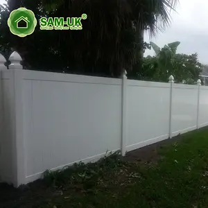 En kaliteli 6x8 ft beyaz renk plastik PVC bahçe binalar/vinil ucuz özel Panel gizlilik çit panelleri satılık