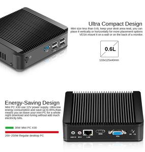 XCY NUC มินิพีซี N2830 N2840 มินิเดสก์ท็อปพีซี คอมพิวเตอร์ไร้พัดลมสำหรับสำนักงาน - Product Image 2