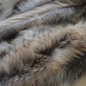 Factory cheap leather Chinese Wholesale Lady Raccoon Fur