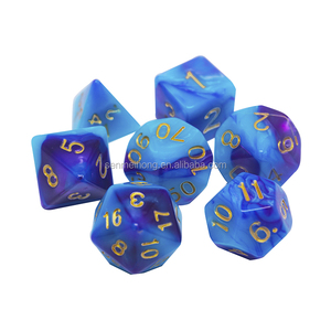 Jeu de <span class=keywords><strong>dés</strong></span> RPG en acrylique polyédrique à couleur changeante pour D & D et jeux de rôle-<span class=keywords><strong>Dés</strong></span> DND personnalisables avec effet dégradé - Product Image 1