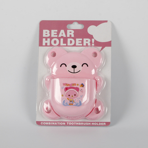 New Design Food-grade Safe Cartoon Animal Bear Shaped Wall Mounted <strong>Toothpaste</strong> <strong>and</strong> <strong>Toothbrush</strong> <strong>Holder</strong> for Kids - Product Image 4