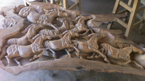 <b>Crafts</b> <b>Wooden</b> Horses From Thailand - Product Image 2