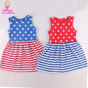 Ultime Bambino Frock Designs Triplo Loto Lato Abiti 1-6 Anni Della Ragazza Abito Volant Disegni del Vestito - Product Image 3