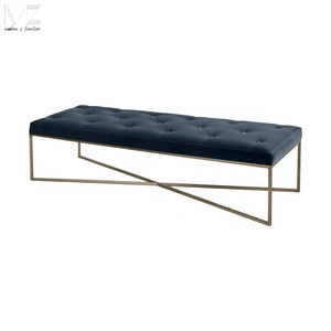 Simple Creative Modern Living Room Furniture Leisure <strong>Black</strong> White Leather Shoes <strong>Storage</strong> <strong>Bench</strong> - Product Image 5