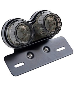 Luz trasera de motocicleta Universal Cat Eye, luz de freno con soporte de montaje de placa de matrícula para <span class=keywords><strong>Suzuki</strong></span> Cruiser Touring - Product Image 3