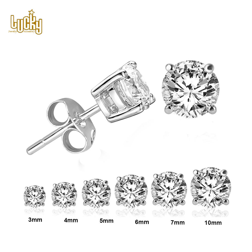 Simple Gold Earring Designs For Women,Fashion Earring Jewelry Supplier Cz Cubic Zirconia Stud Earrings Women 