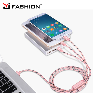 2017 Hot 3 en 1 type de charge C Micro USB pour téléphone Android, 8Pin USB Fast Charger <span class=keywords><strong>cordon</strong></span> pour <span class=keywords><strong>Iphone</strong></span> 7 plus 6 6s - Product Image 4
