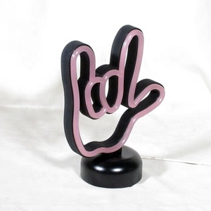 Gesto (ti amo) scolpire lampada leon segno - Product Image 4