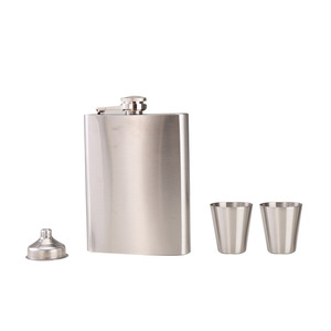 Luxurious Stainless Steel Hip Flask Mini Wine Pot <strong>Decanter</strong> <strong>Whiskey</strong> Glass Leather Case Portable Luxury Gift Set <strong>Whiskey</strong> Wholesale - Product Image 5