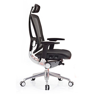 Logo personalizzato ergonomico scrivania <span class=keywords><strong>per</strong></span> bassa dolore posteriore della maglia <span class=keywords><strong>sedia</strong></span> da ufficio in bianco e nero - Product Image 1
