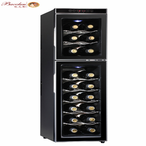 55L 18 botellas Zona Dual de la botella de vino de refrigerador eléctrico de <span class=keywords><strong>manga</strong></span> con precio bajo - Product Image 1