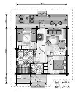 โรงเก็บไม้ซุงสำเร็จรูปกันน้ำสไตล์ใหม่2017ดีที่สุดสำหรับจอดรถสำนักงานห้องน้ำใช้วิลล่า - Product Image 2