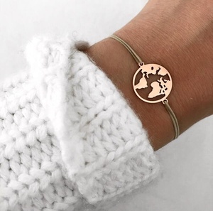 <span class=keywords><strong>Bracelet</strong></span> à cordes de Yoga en acier inoxydable pour femmes, style bohème, <span class=keywords><strong>Lotus</strong></span>, cœur, amour, vente en gros, 2020 - Product Image 5