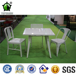 Colorido <span class=keywords><strong>tolix</strong></span> industrial de metal barra de mesa y una silla - Product Image 1