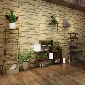 Syene hot selling 3d wallpaper brick wall for bedroom wallpaper sticker roll for bar coffee hotel wall decoration