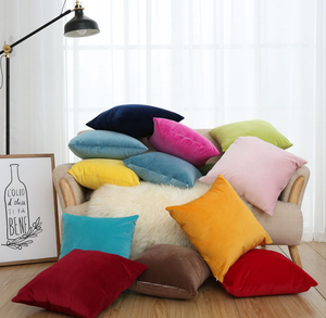 Promotional <strong>Solid</strong> <strong>Color</strong> Velvet <strong>Cushion</strong> Cover Super Soft Decorative Velvet <strong>Cushion</strong> Cover - Product Image 4