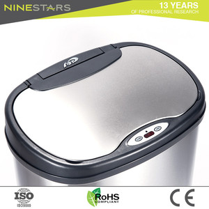 Tự động thép không gỉ kim loại vệ sinh lớn cảm biến đứng Thùng rác làm sạch - Product Image 4