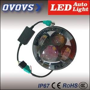 Ovovs poder más elevado 30 w 5.75 pulgadas <span class=keywords><strong>ronda</strong></span> 12 v 24 v <span class=keywords><strong>de</strong></span> la motocicleta llevó la linterna del coche para h-arley - Product Image 3