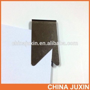 planchette à pince clip <span class=keywords><strong>trombone</strong></span> en acier inoxydable en métal avec impression couleur laminé étiquette - Product Image 2