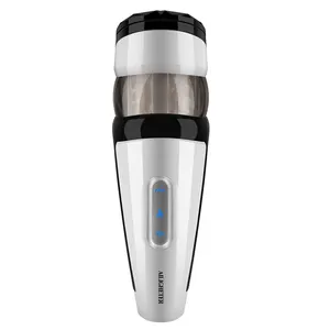 Totalmente Automático Telescópica Rotativa Masturbador Cup 10 Vibração Sex Machine Intelligent Voice Interaction sex Product for Men