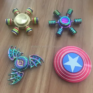 2017 Usine OEM Coloré Série En Alliage De Zinc/Cuivre Fidget Spinner Soulagement Du Stress Main Spinner/Doigt Spinner