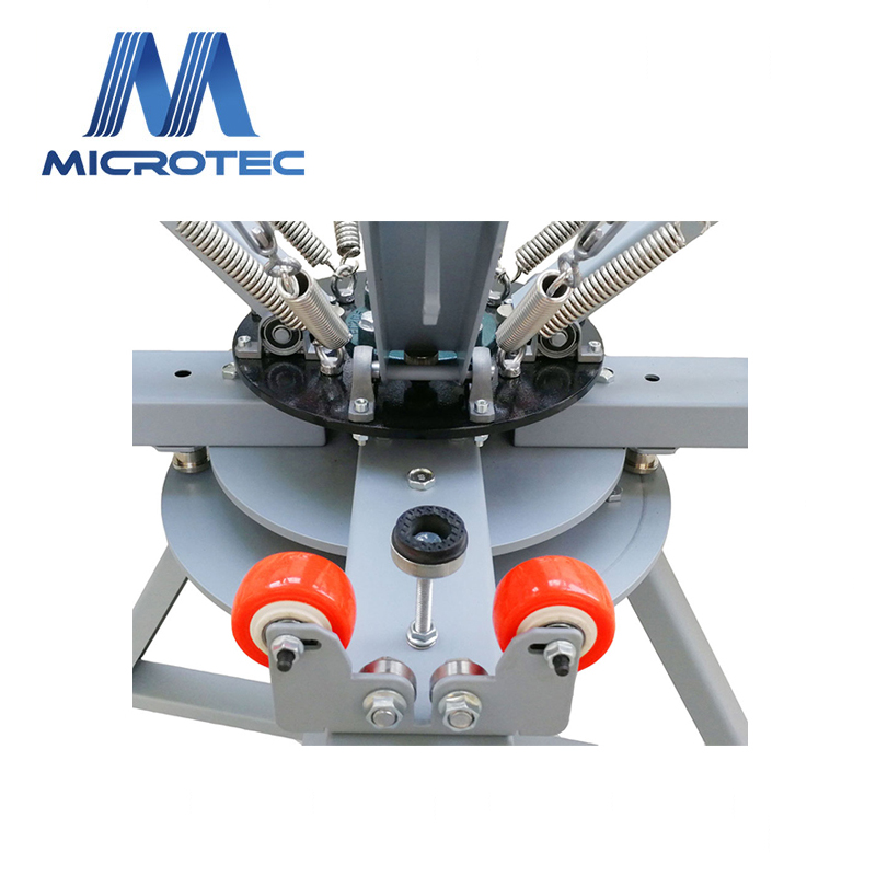 4箇所シルクスクリーン印刷機 本体 手動スクリーン印刷機 4色 360度回転 シルクスクリーン DIY印刷