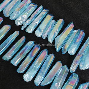 Mavi aqua aura ruhu kuvars kristal puan toptan - Product Image 2