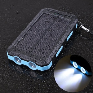 Banco de energía Solar <span class=keywords><strong>para</strong></span> Samsung, Xiaomi y <span class=keywords><strong>Iphone</strong></span>, batería <span class=keywords><strong>externa</strong></span> portátil de 20000mAh, resistente al agua con luz LED de SO - Product Image 5