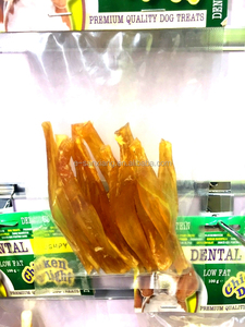 Nuevo perro aperitivos seco natural tendón de carne de perro