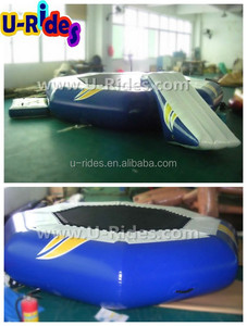 Trampoline flottant en PVC personnalisé de 15 pieds, combo avec toboggan <span class=keywords><strong>gonflable</strong></span>, pour la plage, pour lieu de résidence - Product Image 3